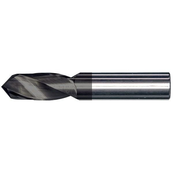 W .3860x1-1/4x.3860x3 2FL 118 Degree 4 Facet Point Stub Drill, PowerA